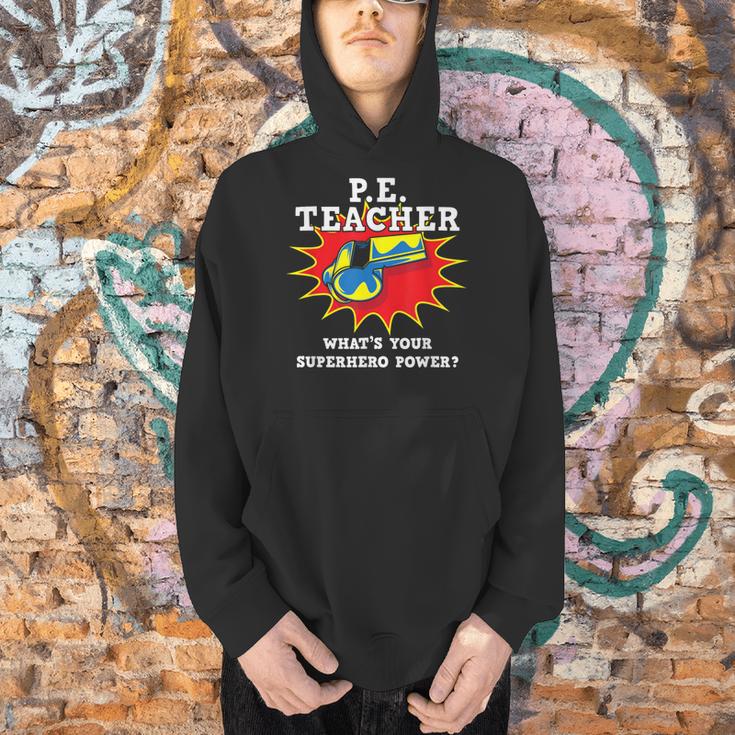 PE Physical Education Teacher Superhero Power School Men Hoodie, Pe Teacher Hoodies, gift for family, gift for coworker PE Physical Education Teacher Superhero Power School Men Hoodie, Pe Teacher Hoodies, gift for family, gift for coworker