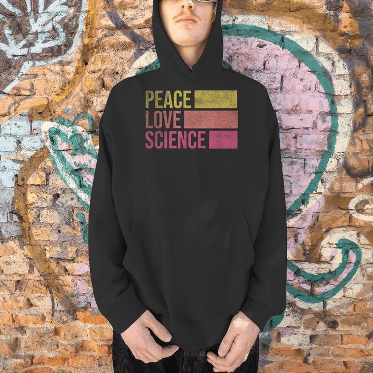 Peace Love Science Lovers Math Chemistry Teacher Men Hoodie, Science Teacher Hoodies, gift for family, gift for coworker
