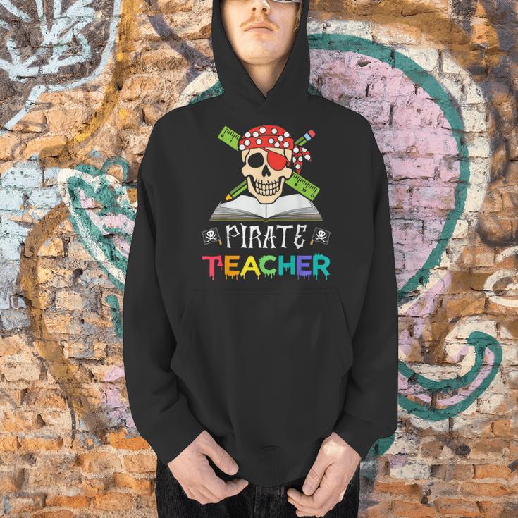Pirate Teacher Halloween Skull Adult Men Hoodie, gift for family, gift for coworker Pirate Teacher Halloween Skull Adult Men Hoodie, gift for family, gift for coworker