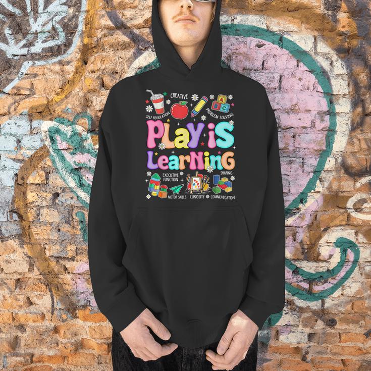 Play Is Learning Educational Teacher Women Men Hoodie, gift for family, gift for coworker Play Is Learning Educational Teacher Women Men Hoodie, gift for family, gift for coworker