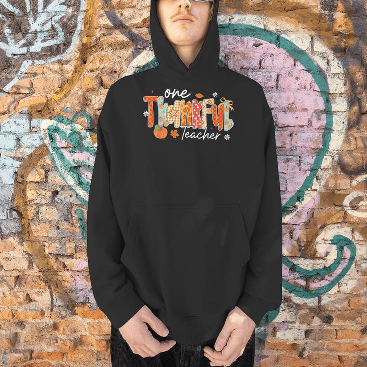 Preppy One Thankful Teacher Coquette Thanksgiving Teacher Men Hoodie, gift for family, gift for coworker Preppy One Thankful Teacher Coquette Thanksgiving Teacher Men Hoodie, gift for family, gift for coworker