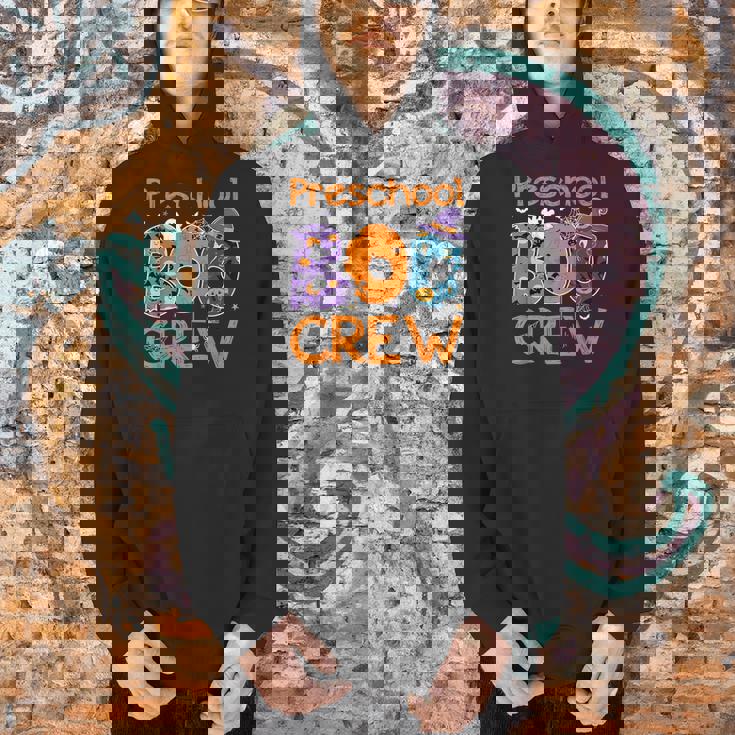 Preschool Boo Crew Preschool Halloween Teacher Kids Men Hoodie, gift for family, gift for coworker