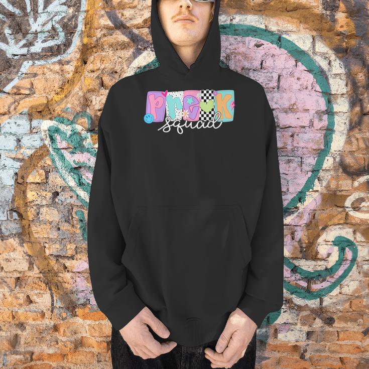 Preschool Squad Team Pre-K Crew Back To School Teacher Men Hoodie, gift for family, gift for coworker Preschool Squad Team Pre-K Crew Back To School Teacher Men Hoodie, gift for family, gift for coworker