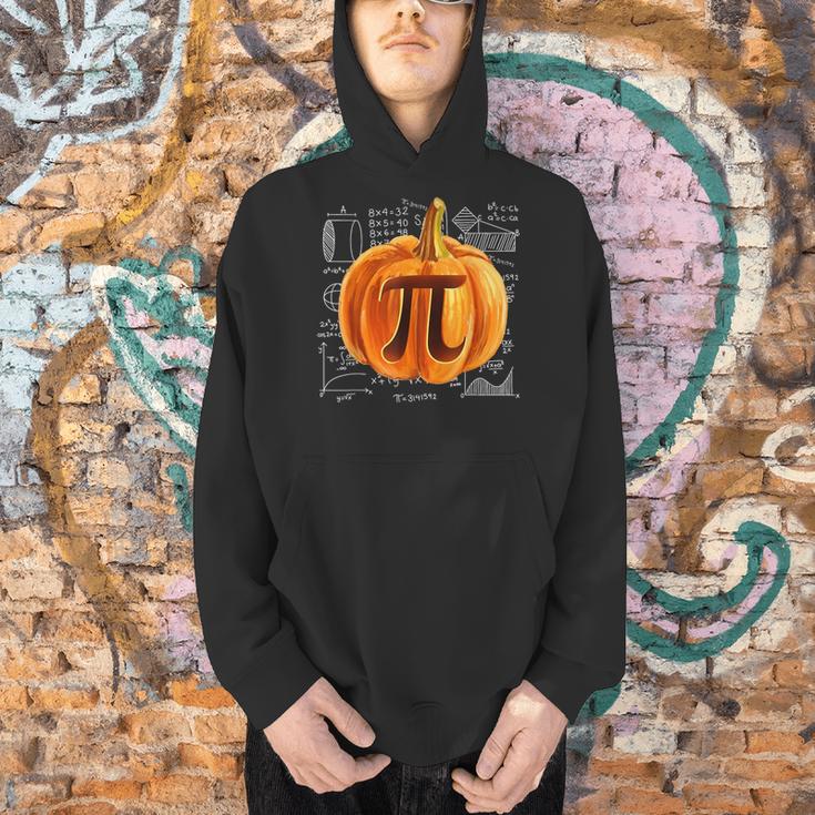Pumpkin Pie Halloween Thanksgiving Math Teacher Pi Day Men Hoodie, gift for family, gift for coworker