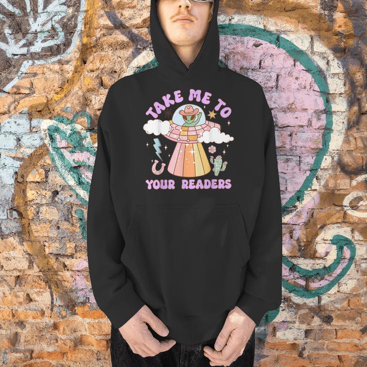 Take Me To Your Readers Alien Teacher Halloween Literacy Men Hoodie, gift for family, gift for coworker Take Me To Your Readers Alien Teacher Halloween Literacy Men Hoodie, gift for family, gift for coworker