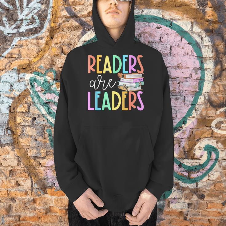 Readers Are Leaders Reading Book Lovers Teacher Women Kids Men Hoodie, gift for family, gift for coworker