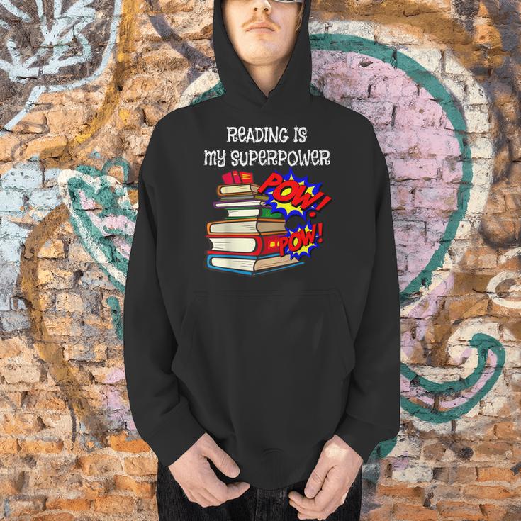 Reading Is My Super Power Superhero Best English Teacher Men Hoodie, Super Teacher Hoodies, English Teacher Hoodies, gift for family, gift for coworker