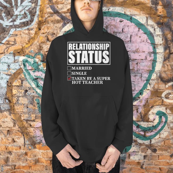 Relationship Status Taken By Super Hot Teacher Men Hoodie, Super Teacher Hoodies, gift for family, gift for coworker
