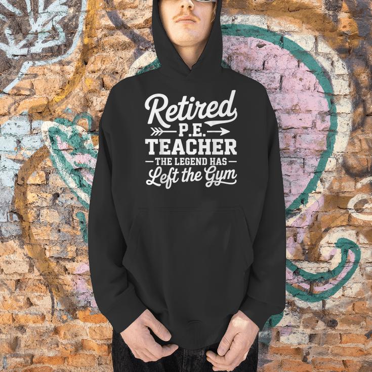Retired PE Teacher Legend Left The Gym Physical Education Men Hoodie, Pe Teacher Hoodies, gift for family, gift for coworker