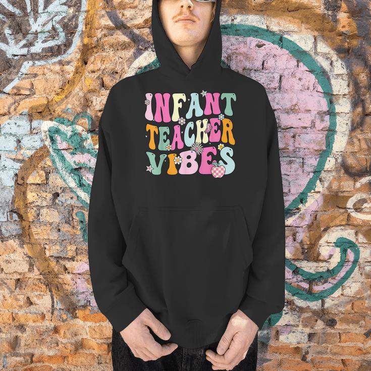 Retro Infant Teacher Vibes Women Daycare Teacher Men Hoodie, gift for family, gift for coworker Retro Infant Teacher Vibes Women Daycare Teacher Men Hoodie, gift for family, gift for coworker