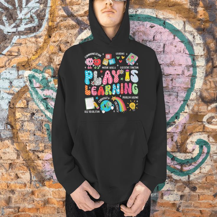 Retro Play Is Learning Kindergarten Teacher Team Women Men Hoodie, gift for family, gift for coworker Retro Play Is Learning Kindergarten Teacher Team Women Men Hoodie, gift for family, gift for coworker