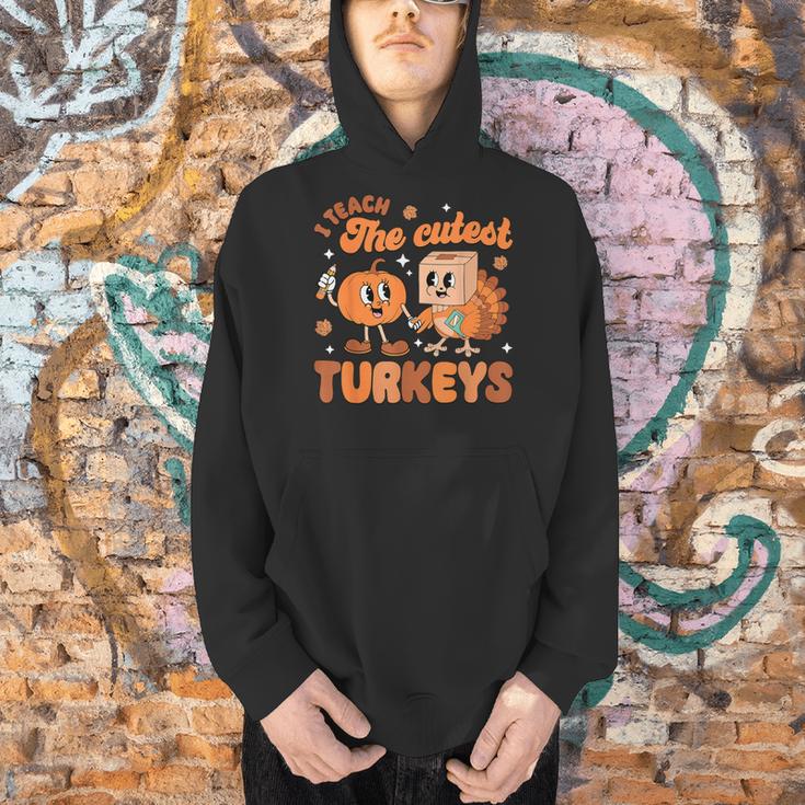 Retro I Teach The Cutest Turkey Thanksgiving Pumpkin Teacher Men Hoodie, gift for family, gift for coworker Retro I Teach The Cutest Turkey Thanksgiving Pumpkin Teacher Men Hoodie, gift for family, gift for coworker