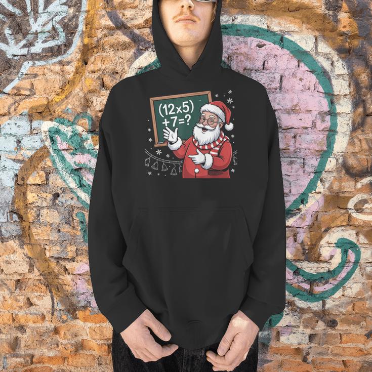 Santa Teacher 67 Math Christmas Xmas Holiday Number 67 Men Hoodie, gift for family, gift for coworker