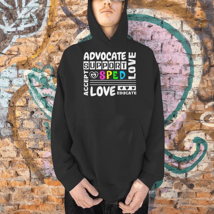 Special Education Advocate Love Support SPED Teacher Men Hoodie, gift for family, gift for coworker Special Education Advocate Love Support SPED Teacher Men Hoodie, gift for family, gift for coworker