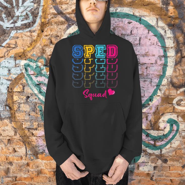 SPED Squad Proud Special Education Para Teacher Colorful Men Hoodie, gift for family, gift for coworker SPED Squad Proud Special Education Para Teacher Colorful Men Hoodie, gift for family, gift for coworker