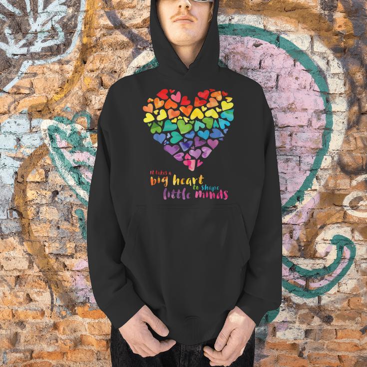 It Takes a Big Heart To Shape Little Minds Teacher Men Hoodie, gift for family, gift for coworker