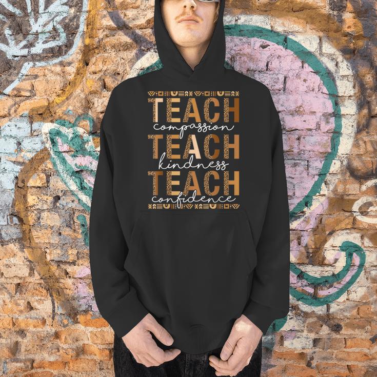 Teach Compassion Kindness Confidence History Teacher Men Hoodie, History Teacher Hoodies, gift for family, gift for coworker