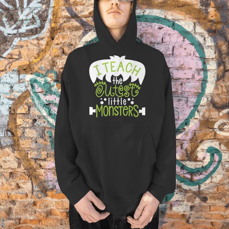 I Teach The Cutest Little Monsters Halloween Teacher Spooky Men Hoodie, gift for family, gift for coworker I Teach The Cutest Little Monsters Halloween Teacher Spooky Men Hoodie, gift for family, gift for coworker