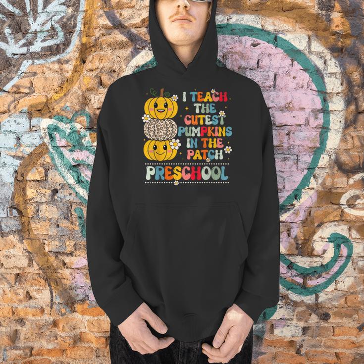 I Teach The Cutest Pumpkins Preschool Teacher Halloween Men Hoodie, gift for family, gift for coworker