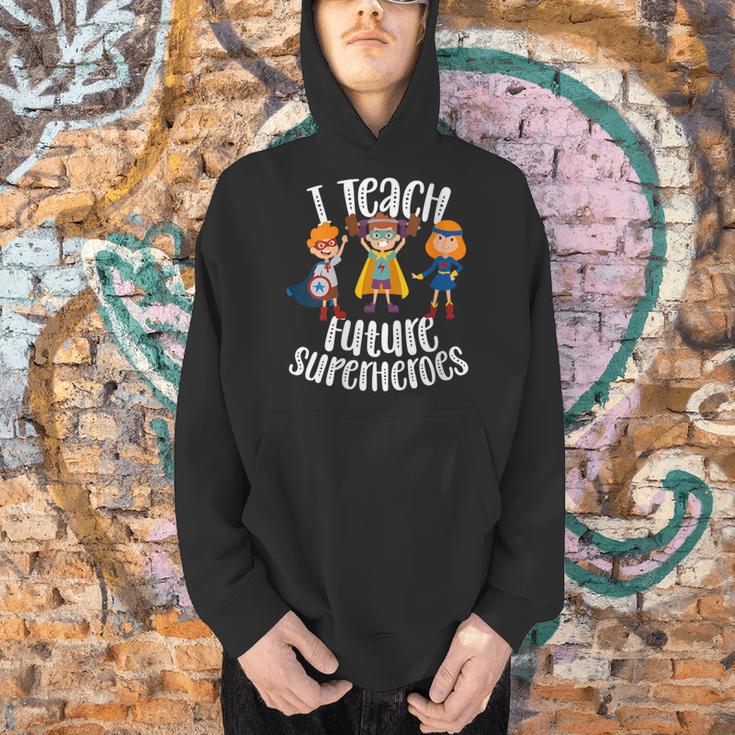 I Teach Superheroes Cute Back To School Teacher Men Hoodie, gift for family, gift for coworker