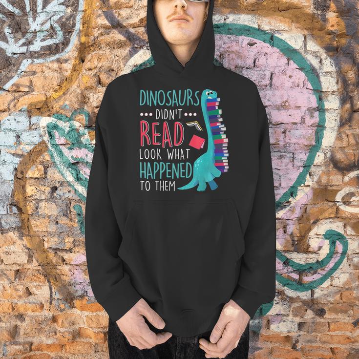Teacher Dinosaurs Didnt Read Look What Happened Book Reading Men Hoodie, gift for family, gift for coworker Teacher Dinosaurs Didnt Read Look What Happened Book Reading Men Hoodie, gift for family, gift for coworker