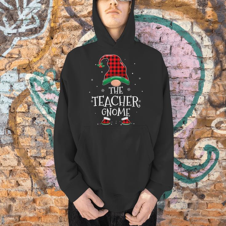 Teacher Gnome Xmas Family Matching Plaid Christmas Gnomes Men Hoodie, gift for family, gift for coworker