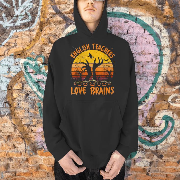 Teacher Halloween All English Teachers Love Brains Men Hoodie, English Teacher Hoodies, gift for family, gift for coworker Teacher Halloween All English Teachers Love Brains Men Hoodie, English Teacher Hoodies, gift for family, gift for coworker
