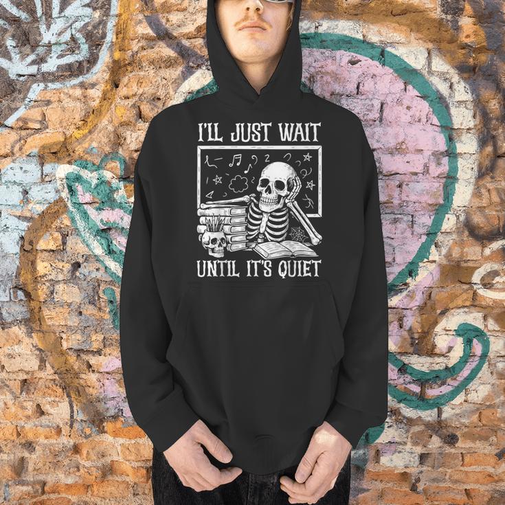 Teacher Halloween Shirt I'Ll Just Wait Until It's Quiet Men Hoodie, gift for family, gift for coworker Teacher Halloween Shirt I'Ll Just Wait Until It's Quiet Men Hoodie, gift for family, gift for coworker