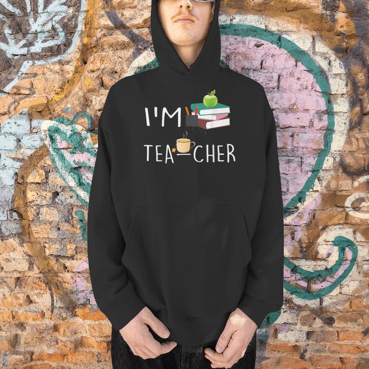 Teacher Puns I'm Tea-Cher Tea Lover Fun Teacher For Men Women Men Hoodie, gift for family, gift for coworker