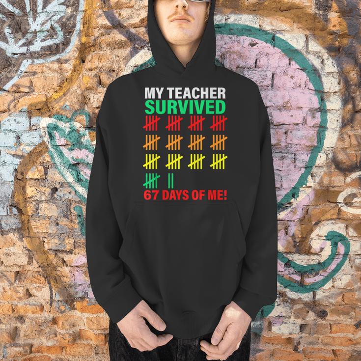 My Teacher Survived 67 Days Of Me School Kids Costume Men Hoodie, gift for family, gift for coworker My Teacher Survived 67 Days Of Me School Kids Costume Men Hoodie, gift for family, gift for coworker