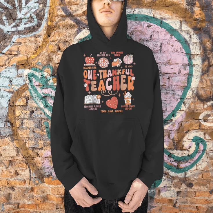 Teacher Thanksgiving Shirt Women One Thankful Teacher Fall Men Hoodie, gift for family, gift for coworker