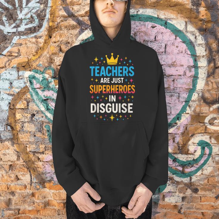 Teachers Are JUST Superheroes Fun School Men Hoodie, gift for family, gift for coworker
