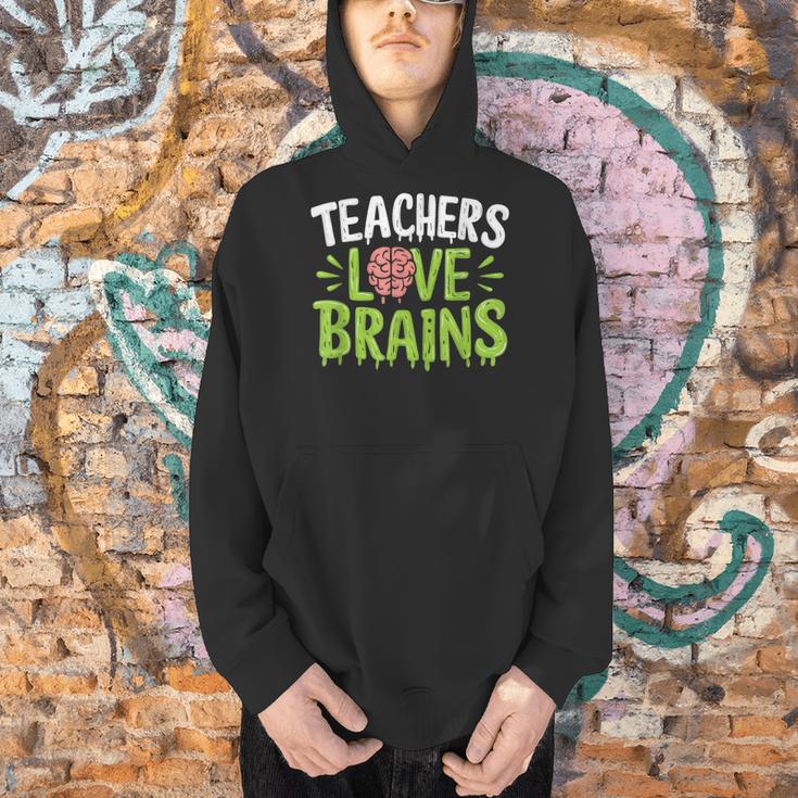 Teachers Love Brains Halloween Teacher Zombie Men Hoodie, gift for family, gift for coworker Teachers Love Brains Halloween Teacher Zombie Men Hoodie, gift for family, gift for coworker