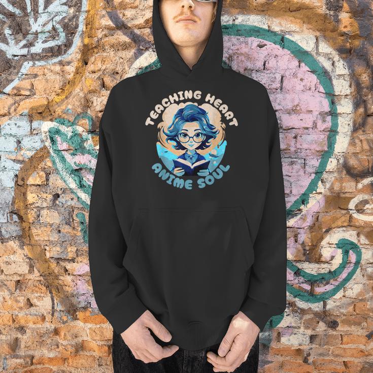 Teaching Heart Anime Soul Teacher Otaku Manga Men Hoodie, gift for family, gift for coworker Teaching Heart Anime Soul Teacher Otaku Manga Men Hoodie, gift for family, gift for coworker