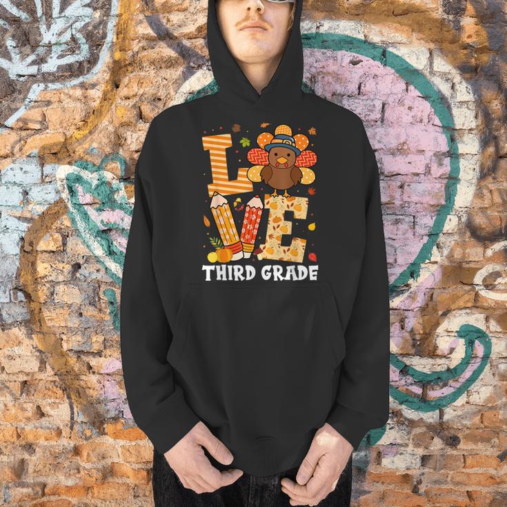 Thanksgiving Love Third Grade Teacher Turkey Autumn Fall Men Women Girls Kids Men Hoodie, gift for family, gift for coworker Thanksgiving Love Third Grade Teacher Turkey Autumn Fall Men Women Girls Kids Men Hoodie, gift for family, gift for coworker