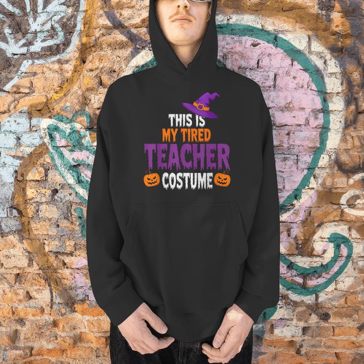 Tired Teacher Costume For Halloween Teachers Men Hoodie, gift for family, gift for coworker Tired Teacher Costume For Halloween Teachers Men Hoodie, gift for family, gift for coworker