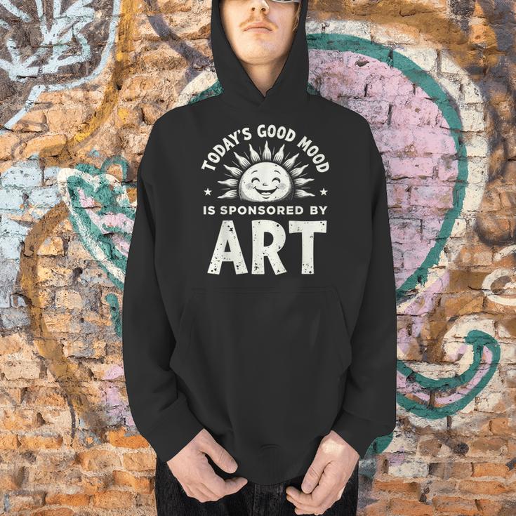 Today’s Good Mood Is Sponsored By Art Teacher Sun Tee Men Hoodie, gift for family, gift for coworker Today’s Good Mood Is Sponsored By Art Teacher Sun Tee Men Hoodie, gift for family, gift for coworker