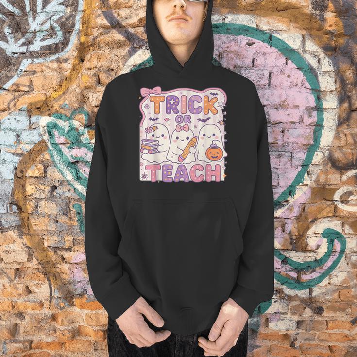 Trick Or Teach Retro Halloween Teacher Look Men Hoodie, gift for family, gift for coworker Trick Or Teach Retro Halloween Teacher Look Men Hoodie, gift for family, gift for coworker
