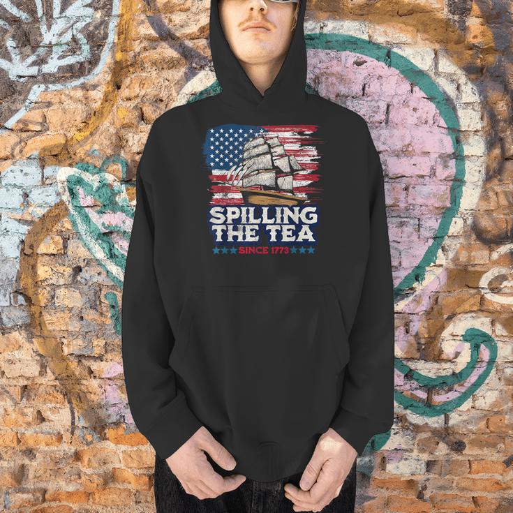 US History Teacher Boston Spilling The Tea Since 1773 Men Hoodie, History Teacher Hoodies, gift for family, gift for coworker