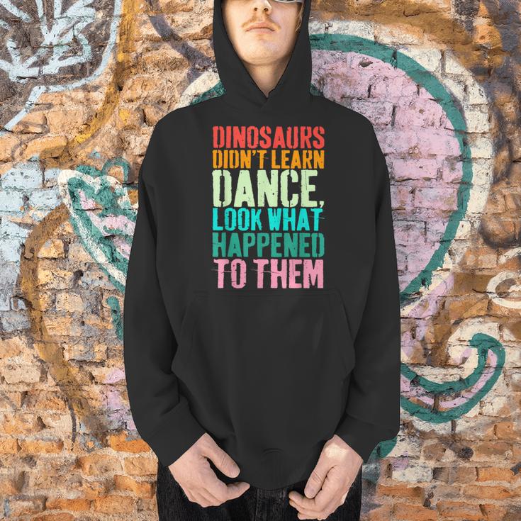 Vintage Dinosaurs Didn't Learn Dance Dance Teacher Men Hoodie, gift for family, gift for coworker