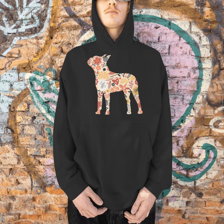 Vintage Floral Boston Terrier For Dog Lover Men Hoodie, gift for family, gift for coworker