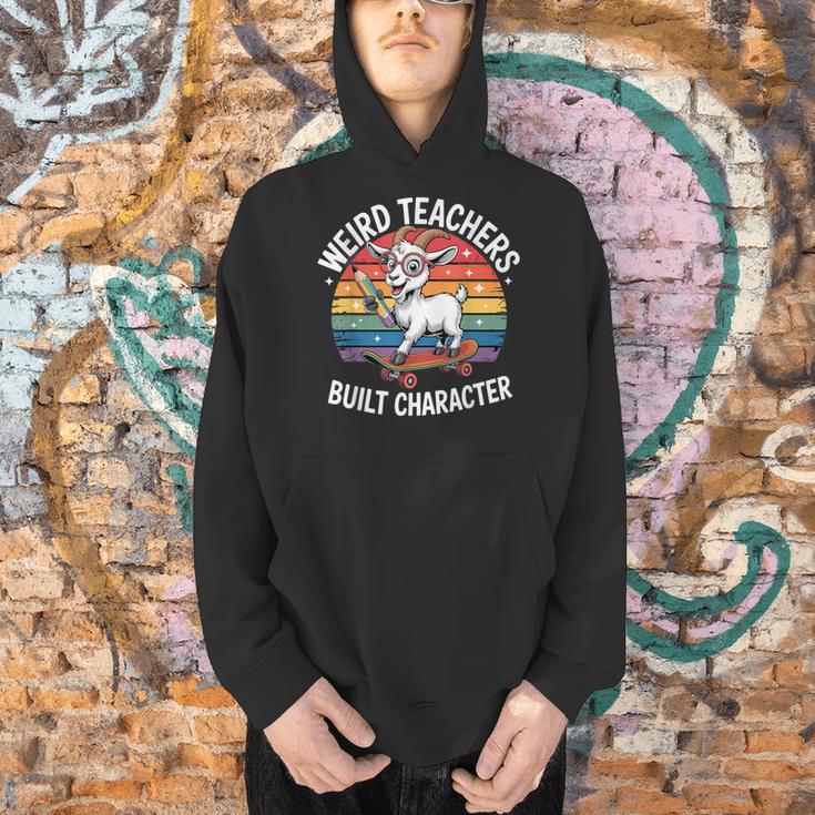 Weird Teachers Build Character Teacher Men Hoodie, gift for family, gift for coworker Weird Teachers Build Character Teacher Men Hoodie, gift for family, gift for coworker