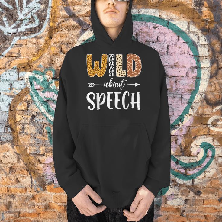 Wild About Speech SLP Leopard Teacher Back To School Kids Men Hoodie, gift for family, gift for coworker Wild About Speech SLP Leopard Teacher Back To School Kids Men Hoodie, gift for family, gift for coworker