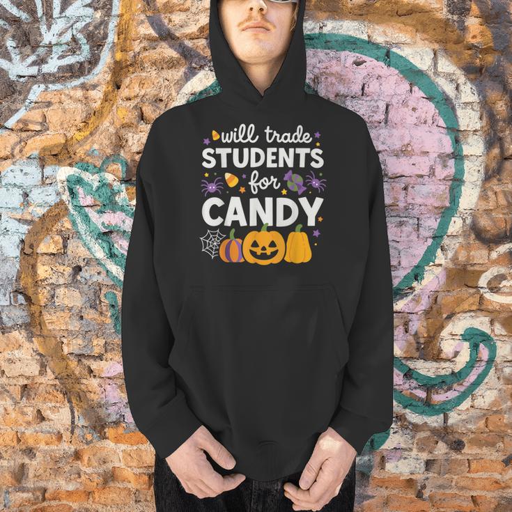Will Trade Students For Candy Teacher Cute Halloween Men Hoodie, gift for family, gift for coworker