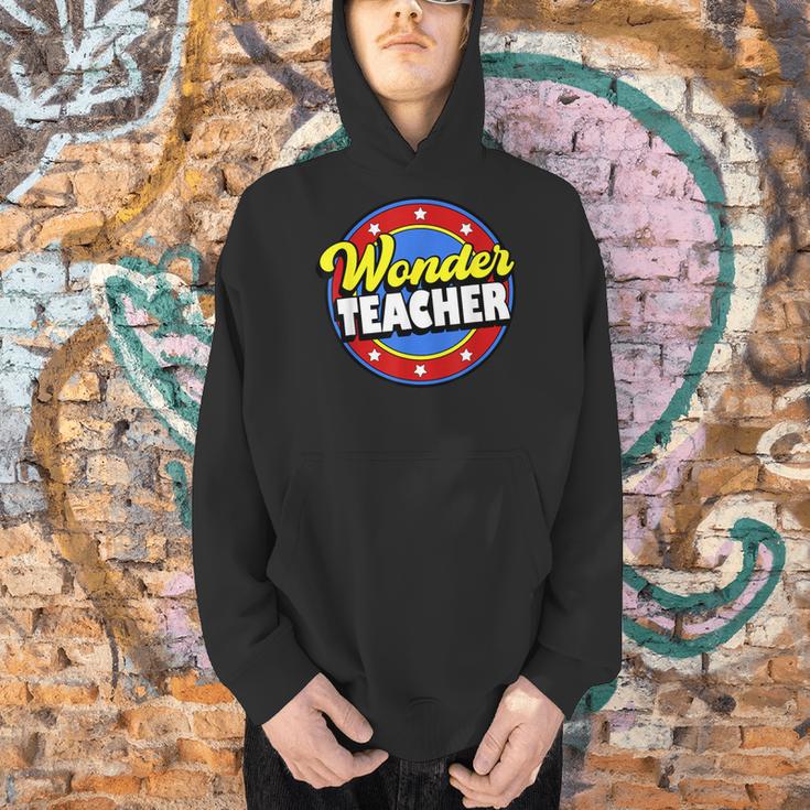 Wonder Teacher Super Woman Power Superhero Back To School Men Hoodie, Super Teacher Hoodies, gift for family, gift for coworker