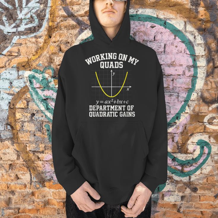 Working On My Quads Algebra Math Gym Teacher Men Hoodie, gift for family, gift for coworker