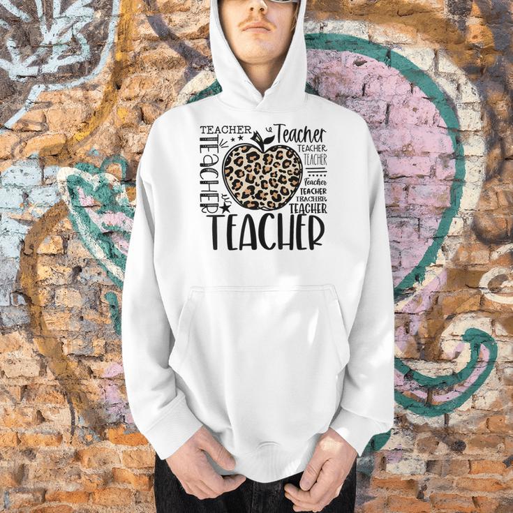 Back To School Teacher Life Apple Leopard Teacher Women Men Hoodie, gift for family, gift for coworker Back To School Teacher Life Apple Leopard Teacher Women Men Hoodie, gift for family, gift for coworker