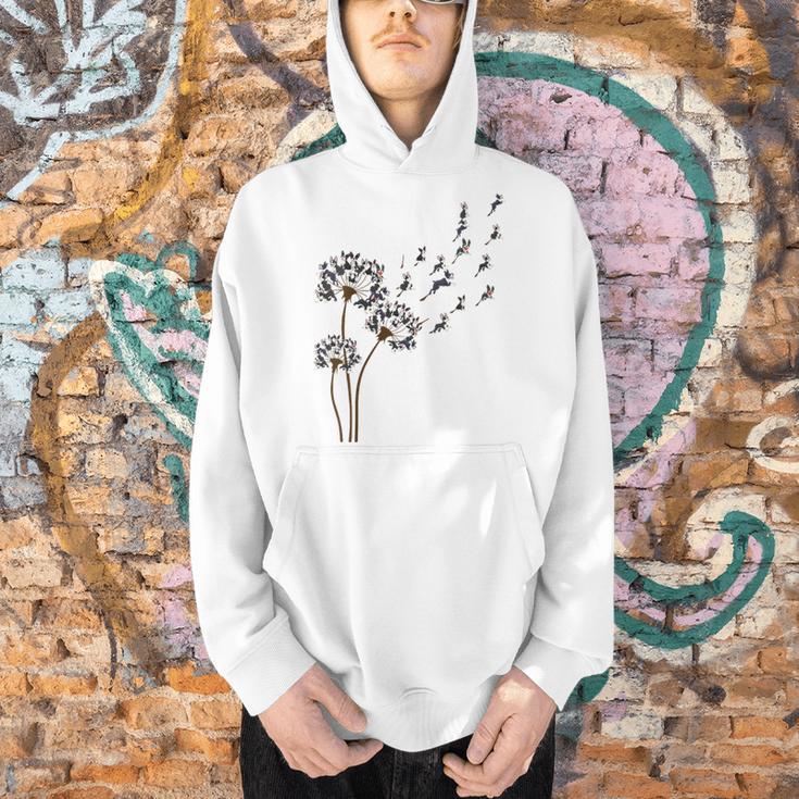 Boston Terrier Flower Fly Dandelion Dog Lover Dog Dad Men Hoodie, Boston Terrier Dad Hoodies, gift for family, gift for coworker