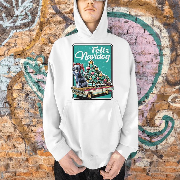 Boston Terrier Merry Christmas Tree Truck Dog X-Mas Men Hoodie, Boston Terrier Christmas Hoodies, gift for family, gift for coworker