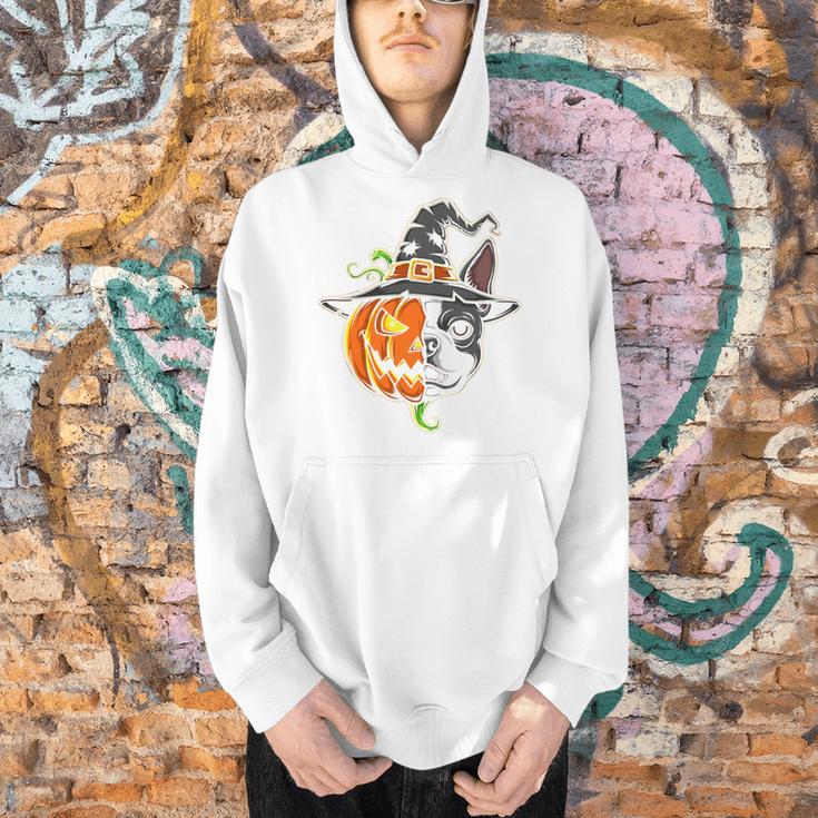 Boston Terrier Pumpkin Jack O Lantern Halloween Men Hoodie, Boston Terrier Halloween Hoodies, gift for family, gift for coworker